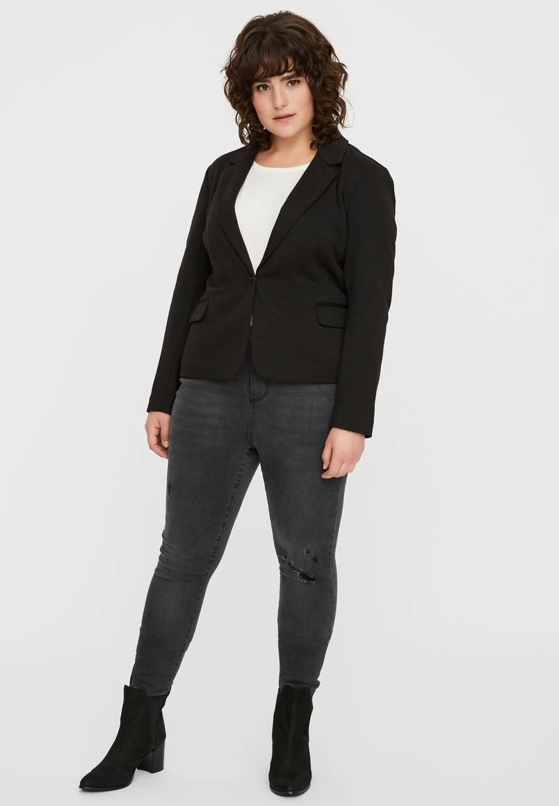 Vero Moda Curve Vmjulia Ls Dnm Curve - Blazer - Black 2 Vero Moda Curve Vmjulia Ls Dnm Curve - Blazer - Black - Afbeelding 2