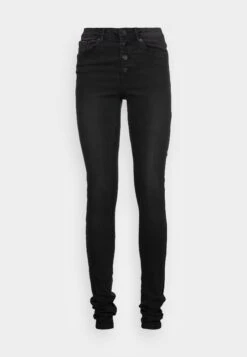 Vero Moda Tall Vmtanya Piping But - Jeans Skinny Fit - Black Denim