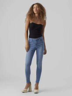 Vero Moda Vmtanya - Jeans Skinny Fit - Light Blue Denim