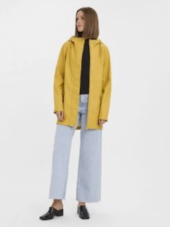 Vero Moda Tall Vmmalou Coated Jacket - Regenjas - Amber Gold