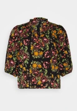 Vero Moda Curve Vmserenity Olivia Curve - Blouse - Black/Serenity -Vero Moda 6046d6e4309f4f87a1ae585a8c27bd79