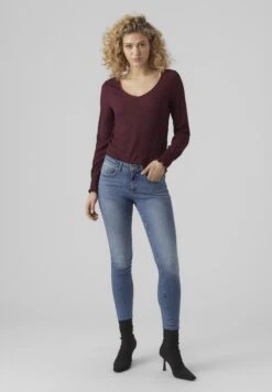 Vero Moda Gesmoktes - Longsleeve - Winetasting