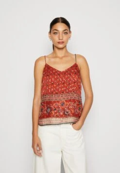 Vero Moda Vmlucy String Singlet Boho- Top - Barn Red
