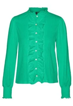 Vero Moda Gerüschtes - Overhemdblouse - Holly Green -Vero Moda 679b29acf1ff40c28ac936c85922cfee