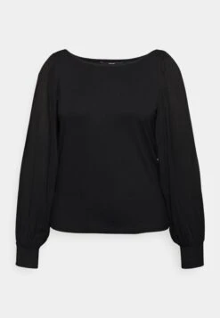 Vero Moda Curve Vmrandi Boat Neck- Longsleeve - Black -Vero Moda 6b40d83f686b49bd9a34561edc1762e8