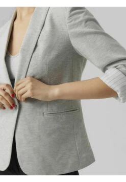 Vero Moda Harukimo Ls Classic Noos - Blazer - Light Grey Melange -Vero Moda 6dfebc9160a5489bbd8887009b56a43b