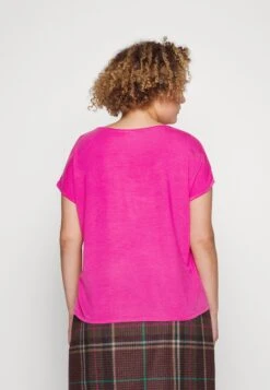 Vero Moda Curve Vmaya Ss V-Neck Vma Noos Curve - T-Shirt Basic - Pink Yarrow 8 Vero Moda Curve Vmaya Ss V-Neck Vma Noos Curve - T-Shirt Basic - Pink Yarrow -Vero Moda 6e47ca1c35f24421ae7c1ec67db06580
