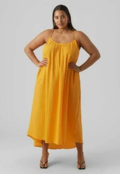 Vero Moda Curve Maxi-Jurk - Radiant Yellow