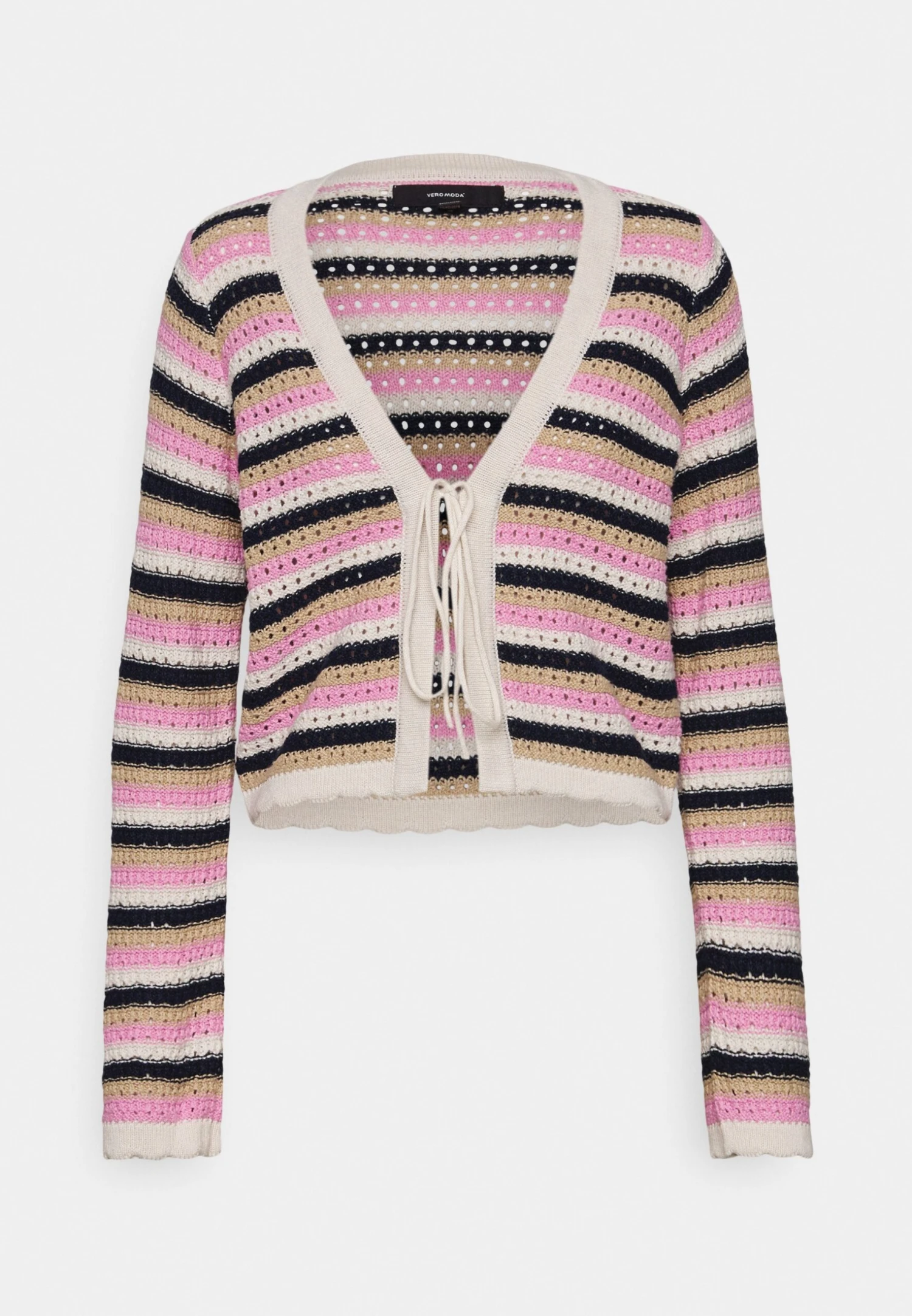 Vero Moda Cardigan - Vest - Birch/Bonbon/Navy Blazer/Irish Cream 4 Vero Moda Cardigan - Vest - Birch/Bonbon/Navy Blazer/Irish Cream - Afbeelding 4