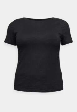 Vero Moda Curve Vmvanda - T-Shirt Basic - Black -Vero Moda 7af3d11df01442619a808e9009be6080