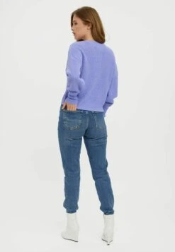 Vero Moda Vmlea Ls V Neck Cuff Noos - Vest - Jacaranda -Vero Moda 7e7fe133bebc4dac98844b551cd98fac