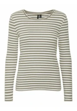 Vero Moda Mit Langen Ärmeln Gestreiftes - Trui - Snow White -Vero Moda 7f94cc03150a445f8ea91a093b3b5219
