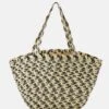 Vero Moda Straw Bag - Shopper - Irish Cream/Black