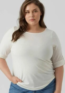 Vero Moda Curve Longsleeve - Snow White -Vero Moda 83157ea3bfa34d009aae2965520b3182