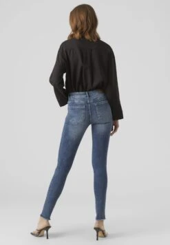 Vero Moda Jeans Skinny Fit - Medium Blue Denim -Vero Moda 83a51f215d1c4064a4db86981a095ab0