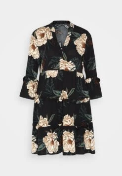 Vero Moda Vmeasy Short Dress- Jurk - Black/Camille -Vero Moda 84a16b1685ef43b4a365f87f7bb5cffe