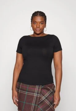 Vero Moda Curve Vmvanda - T-Shirt Basic - Black