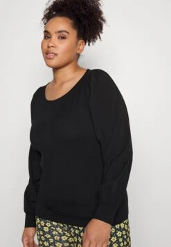 Vero Moda Curve Vmrandi Boat Neck- Longsleeve - Black -Vero Moda 84c36af942ed436ba1a1bd29b6759798