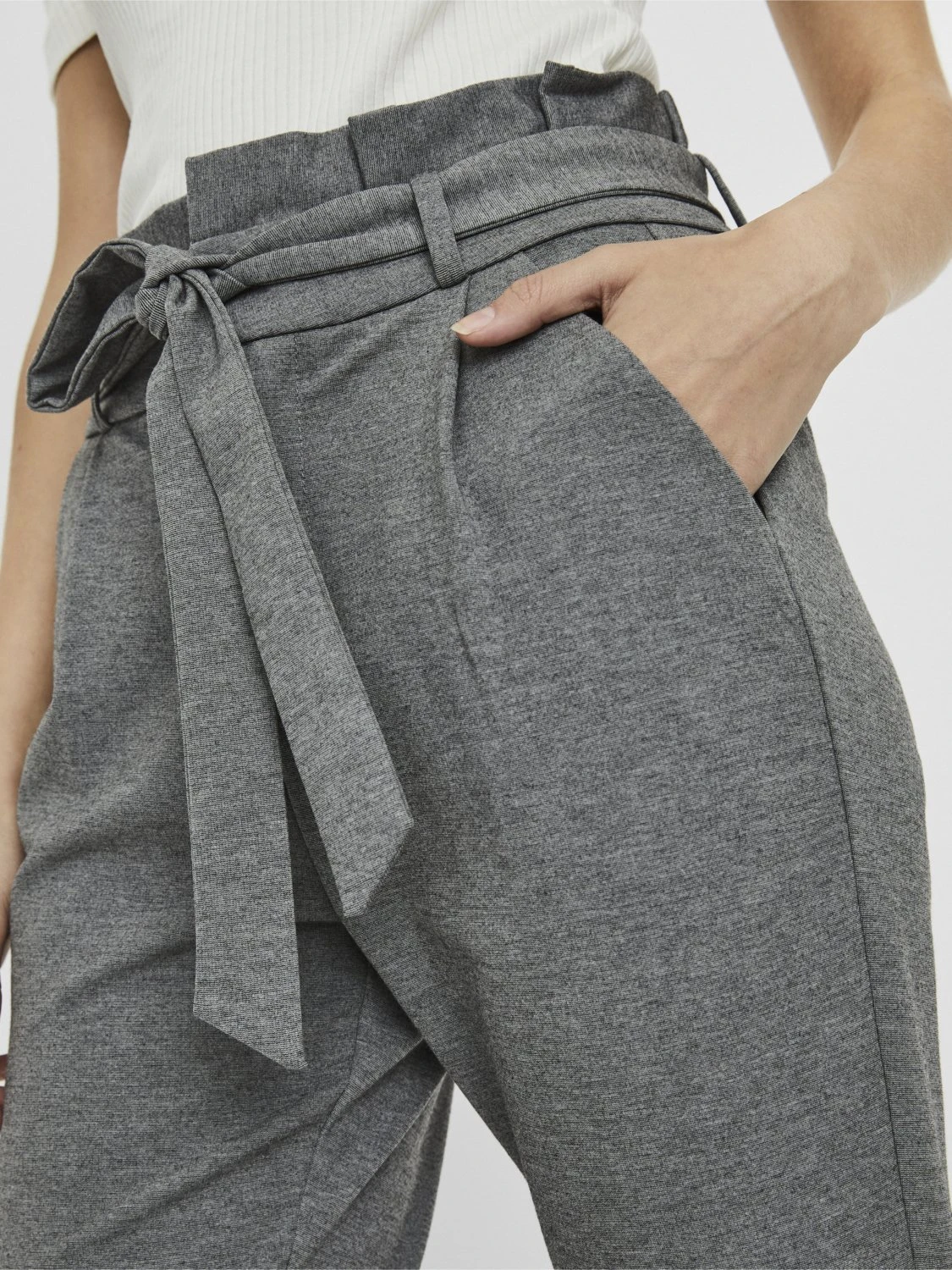 Vero Moda HrPaperbag Ga Noos - Broek - Medium Grey 5 Vero Moda HrPaperbag Ga Noos - Broek - Medium Grey - Afbeelding 5