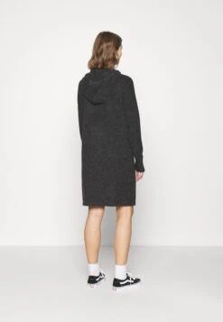 Vero Moda Vmdoffy Hood Dress - Gebreide Jurk - Black -Vero Moda 880e242f0d564c19839cd24669fd6f79