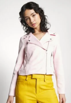 Vero Moda Petite Vmjose Short Jacket - Imitatieleren Jas - Parfait Pink