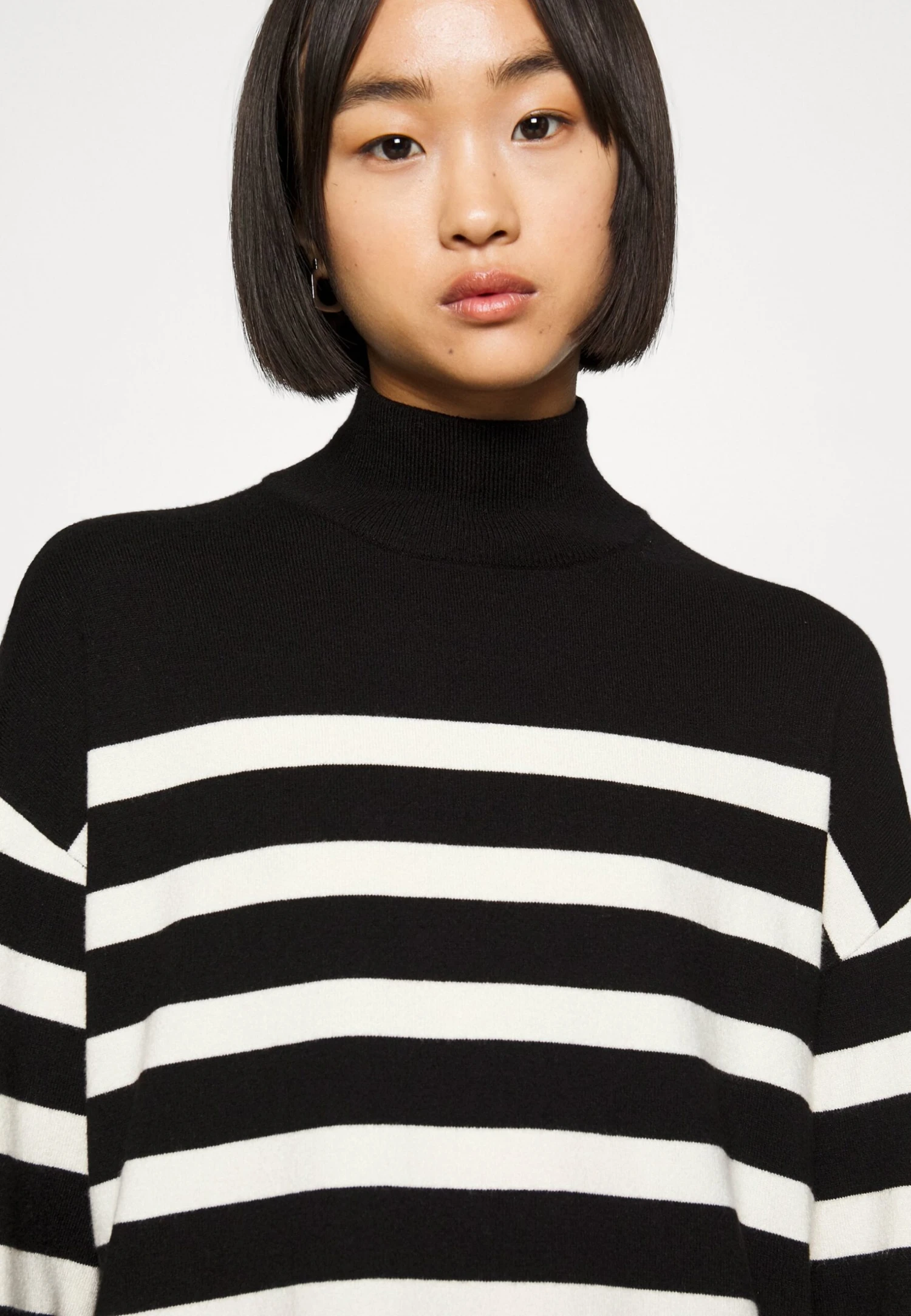 Vero Moda Petite Vmhappiness - Trui - Black/Birch 5 Vero Moda Petite Vmhappiness - Trui - Black/Birch - Afbeelding 5