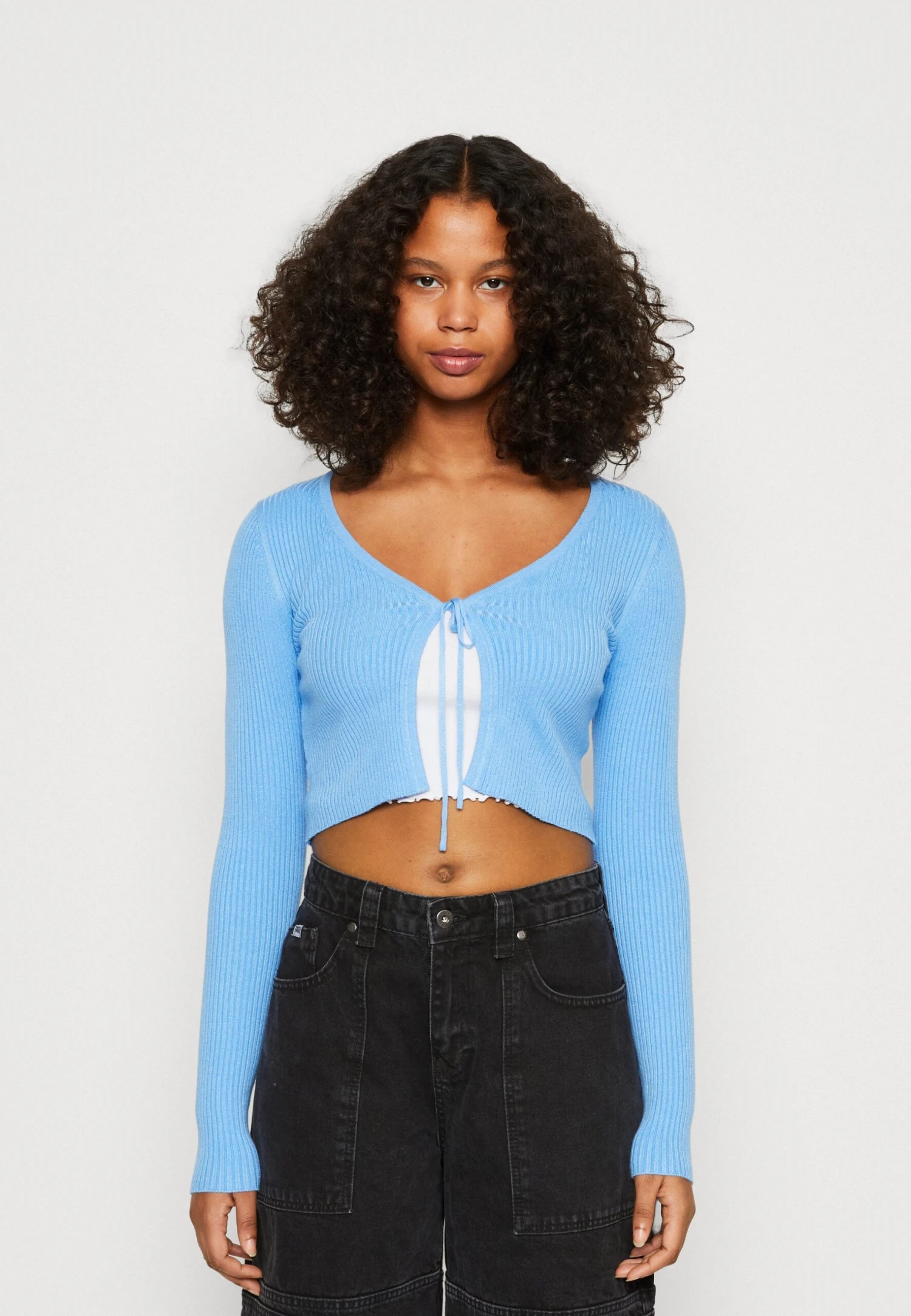 Vero Moda Vmglory Tie String - Vest - Little Boy Blue 1 Vero Moda Vmglory Tie String - Vest - Little Boy Blue