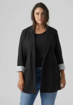 Vero Moda Curve Halflange Jas - Black