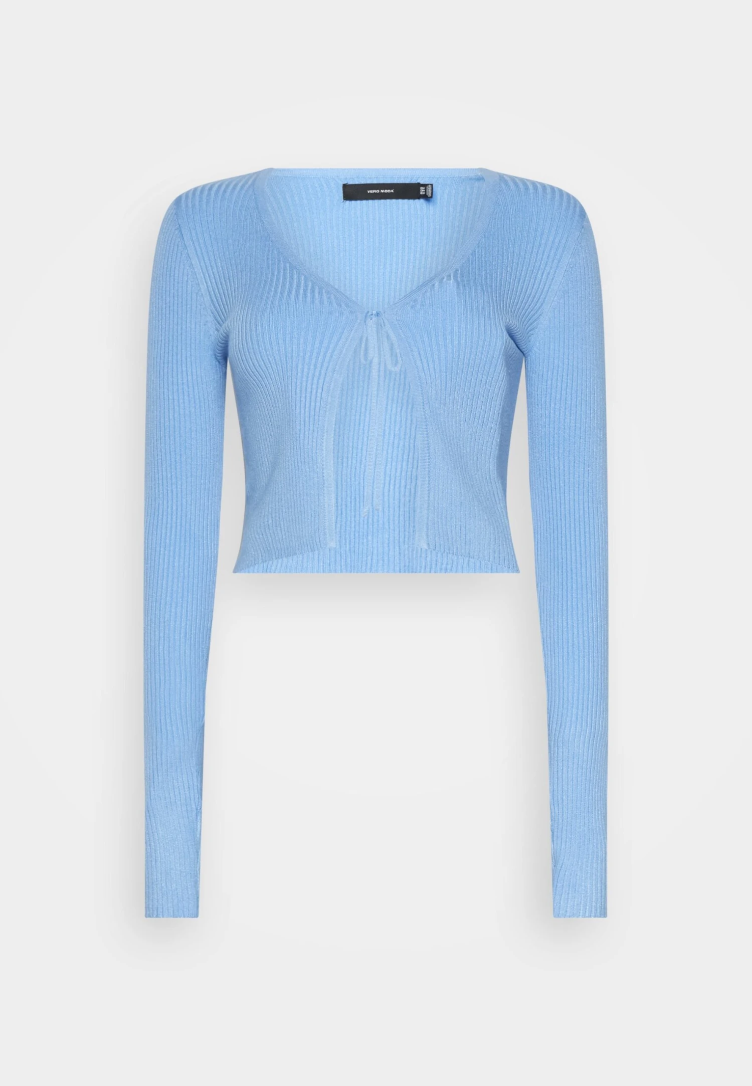 Vero Moda Tall Vmglory Tie String Cardigan - Vest - Little Boy Blue 1 Vero Moda Tall Vmglory Tie String Cardigan - Vest - Little Boy Blue