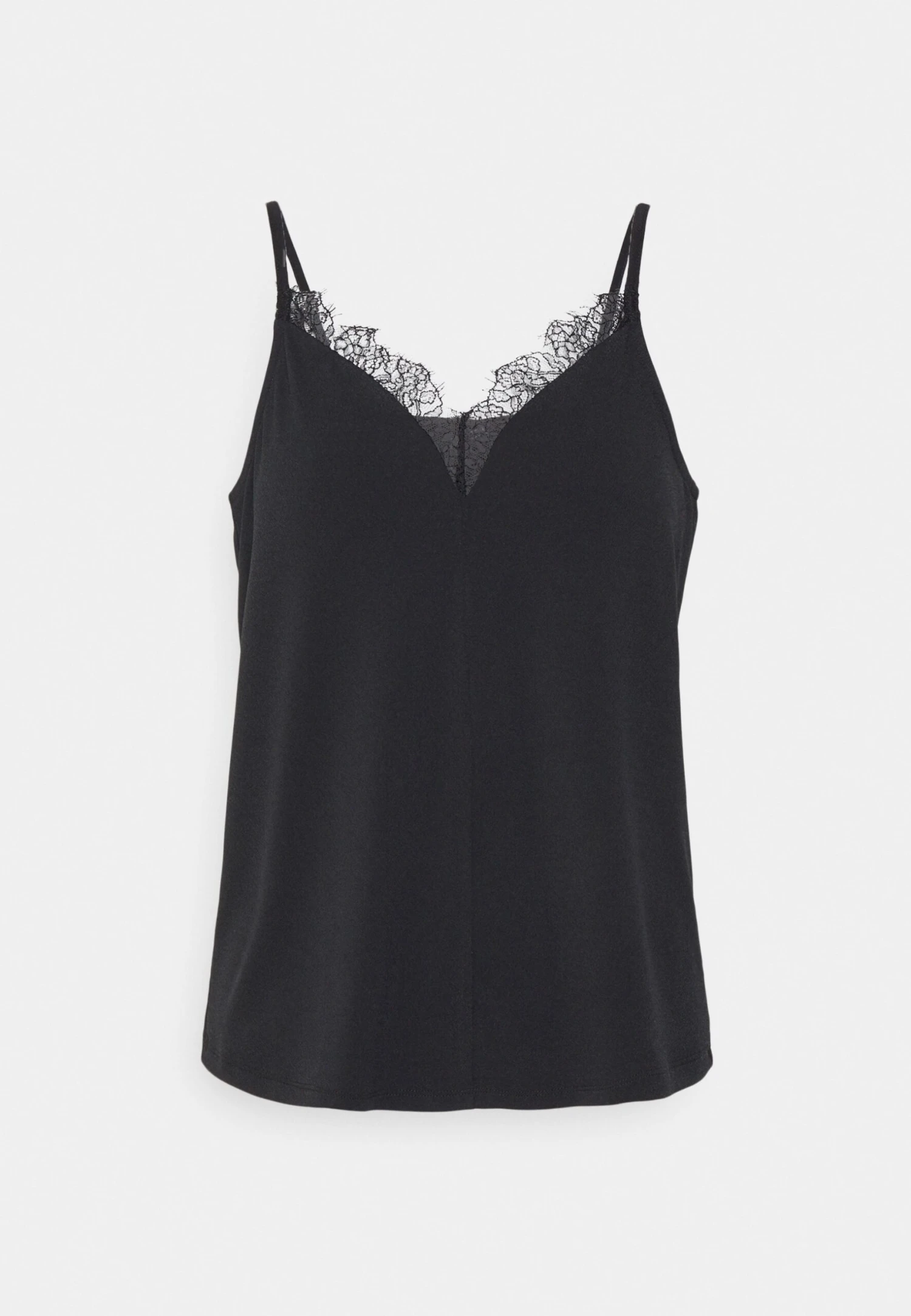 Vero Moda Petite Vmalberta Insert Lace Singlet- Top - Black 5 Vero Moda Petite Vmalberta Insert Lace Singlet- Top - Black - Afbeelding 5