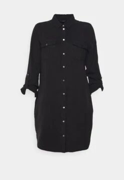 Vero Moda Petite Vmsilla Short Dress Mix - Spijkerjurk - Black -Vero Moda 94b2708d487c4d699f8e7fdc6219e21c