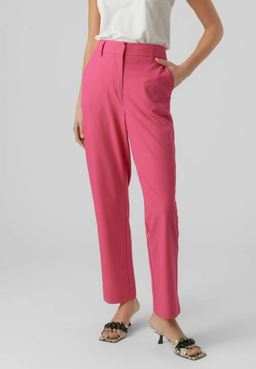 Vero Moda Vmzelda Hw Straight Noos - Broek - Pink Yarrow 1 Vero Moda Vmzelda Hw Straight Noos - Broek - Pink Yarrow
