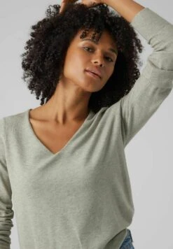 Vero Moda Pullover - Trui - Light Grey Melange 8 Vero Moda Pullover - Trui - Light Grey Melange -Vero Moda 9d536d76b98340db9511e6342d1f39f2