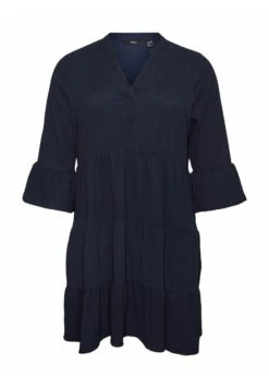 Vero Moda Curve Jurk - Navy Blazer -Vero Moda 9e4359b4632e4891b3e0d38b7589f5da