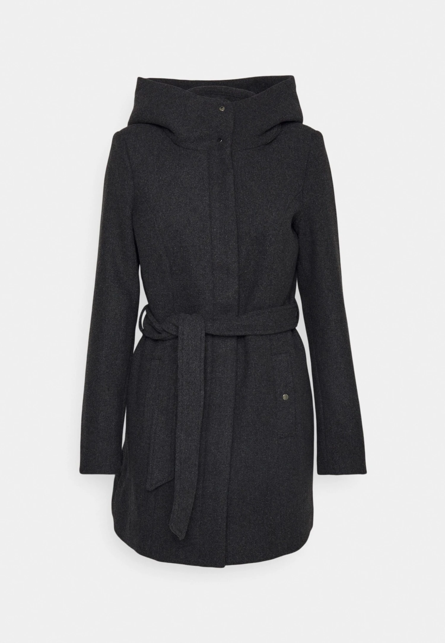 Vero Moda VmclasslivaJacket- Halflange Jas - Dark Grey Melange 5 Vero Moda VmclasslivaJacket- Halflange Jas - Dark Grey Melange - Afbeelding 5