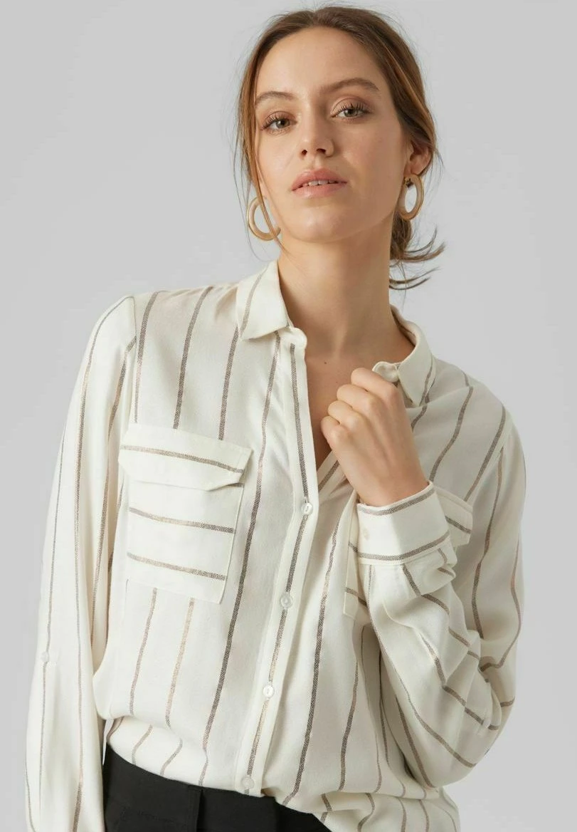 Vero Moda Overhemdblouse - Cloud Dancer 4 Vero Moda Overhemdblouse - Cloud Dancer - Afbeelding 4