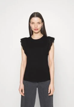 Vero Moda Petite Vmhollyn - T-Shirt Print - Black