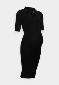 Vmmholly Polo Dress- Gebreide Jurk - Black