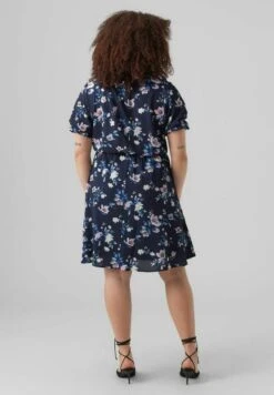 Vero Moda Curve Blousejurk - Navy Blazer -Vero Moda aaeb0809405446fa82dd4e75ce983ec6