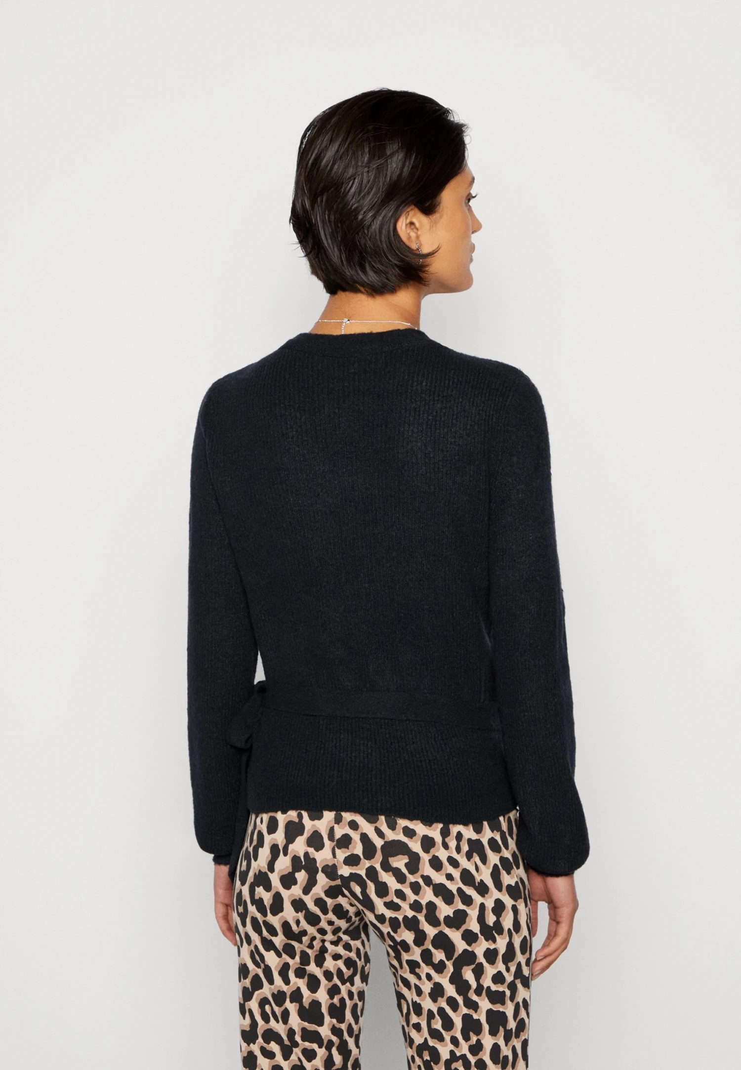 Vero Moda Vmrubellefile Wrap Cardigan - Vest - Black 3 Vero Moda Vmrubellefile Wrap Cardigan - Vest - Black - Afbeelding 3