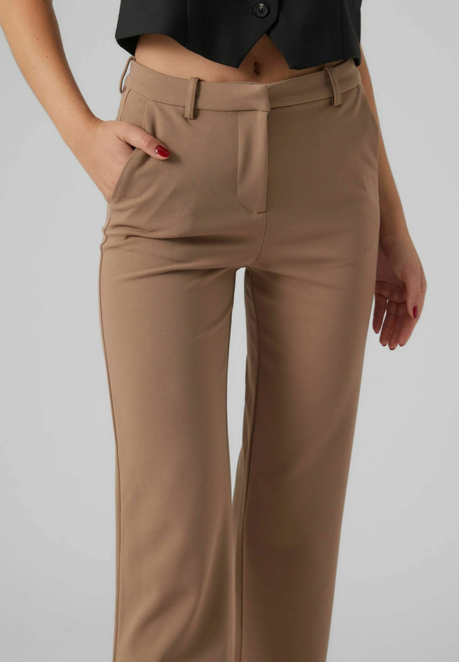 Vero Moda Zamira Straight Noos - Broek - Brown Lentil 4 Vero Moda Zamira Straight Noos - Broek - Brown Lentil - Afbeelding 4