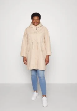 Vero Moda Curve Vmeverly Coat Cur - Parka - Irish Cream