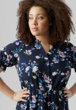 Vero Moda Curve Blousejurk - Navy Blazer -Vero Moda afd9ff389a5946f88c69b029e5b4c829