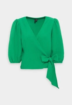 Vero Moda Petite Vmpepper Aya Wrap - Blouse - Bright Green
