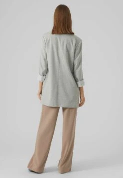 Vero Moda Langer - Halflange Jas - Light Grey Melange -Vero Moda b1dc8af2389f45bb99efc2950e0dc96b