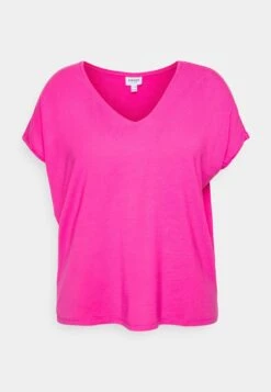 Vero Moda Curve Vmaya Ss V-Neck Vma Noos Curve - T-Shirt Basic - Pink Yarrow 10 Vero Moda Curve Vmaya Ss V-Neck Vma Noos Curve - T-Shirt Basic - Pink Yarrow -Vero Moda b4298872db3447bc8b97eb510c37c7d5