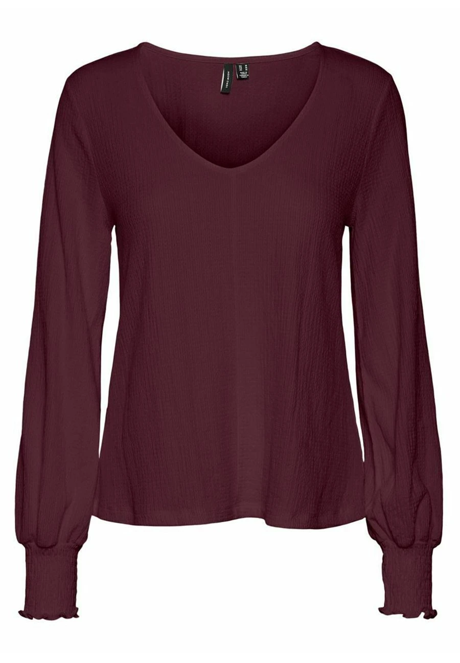 Vero Moda Gesmoktes - Longsleeve - Winetasting 4 Vero Moda Gesmoktes - Longsleeve - Winetasting - Afbeelding 4