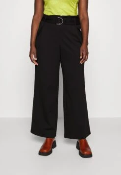 Vero Moda Curve Vmbailey Paperbag Wide Belt - Broek - Black