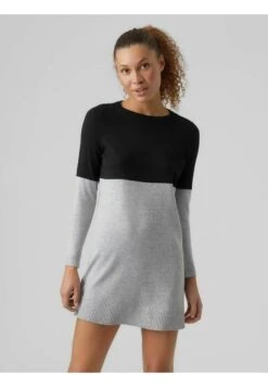 Vero Moda Gebreide Jurk - Light Grey Melange