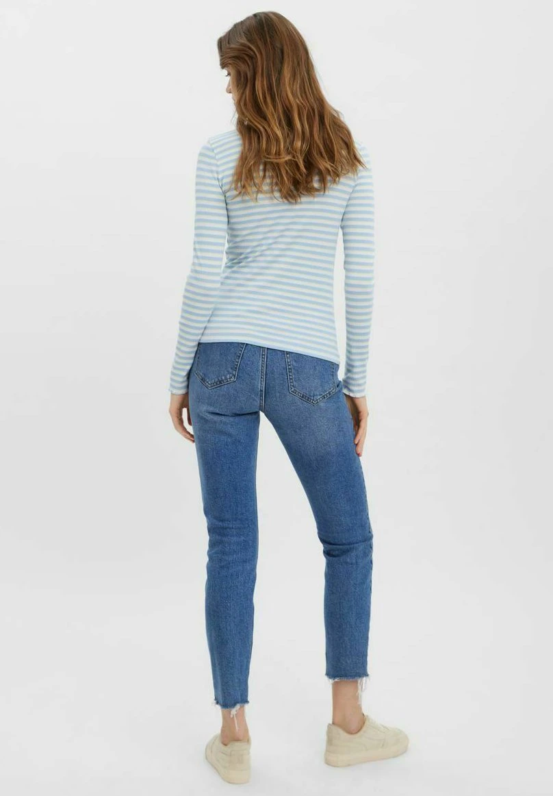 Vero Moda High Neck - Longsleeve - Blue Bell 3 Vero Moda High Neck - Longsleeve - Blue Bell - Afbeelding 3
